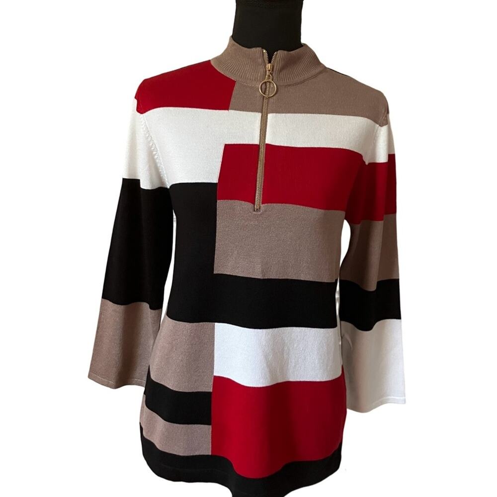 Carol Rose NWT Multicolor Block Pattern Sweater (M)
